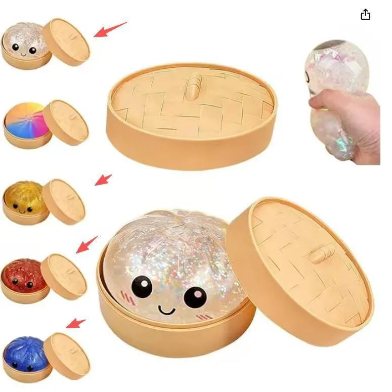 Glittery Squishy Dumpling Toy