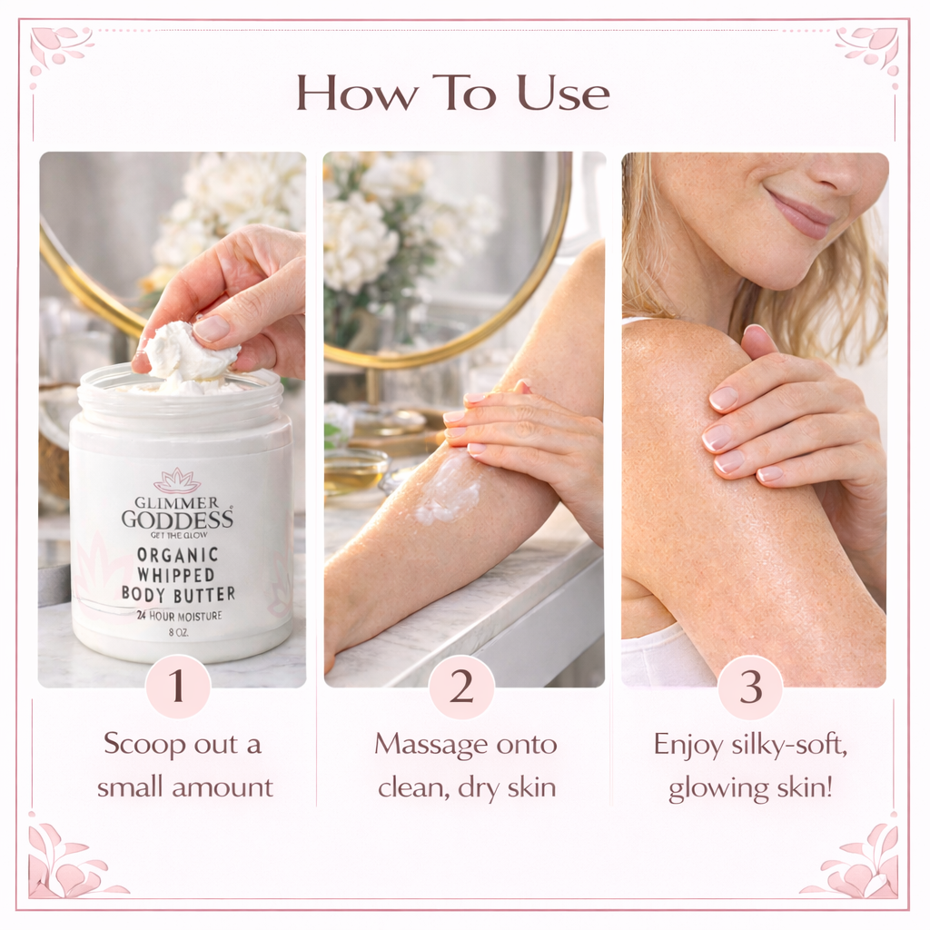 Organic Whipped Body Butter for Extremely Dry Skin 8 oz.