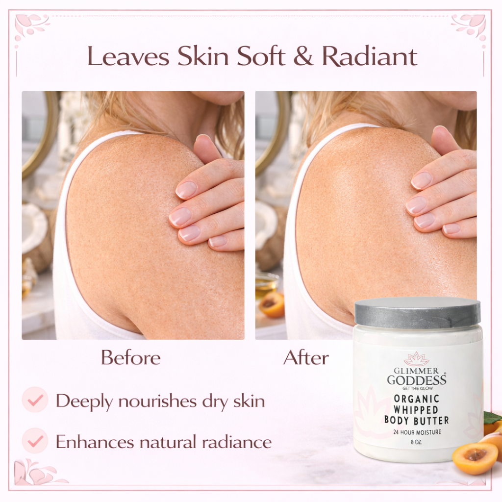 Organic Whipped Body Butter for Extremely Dry Skin 8 oz.