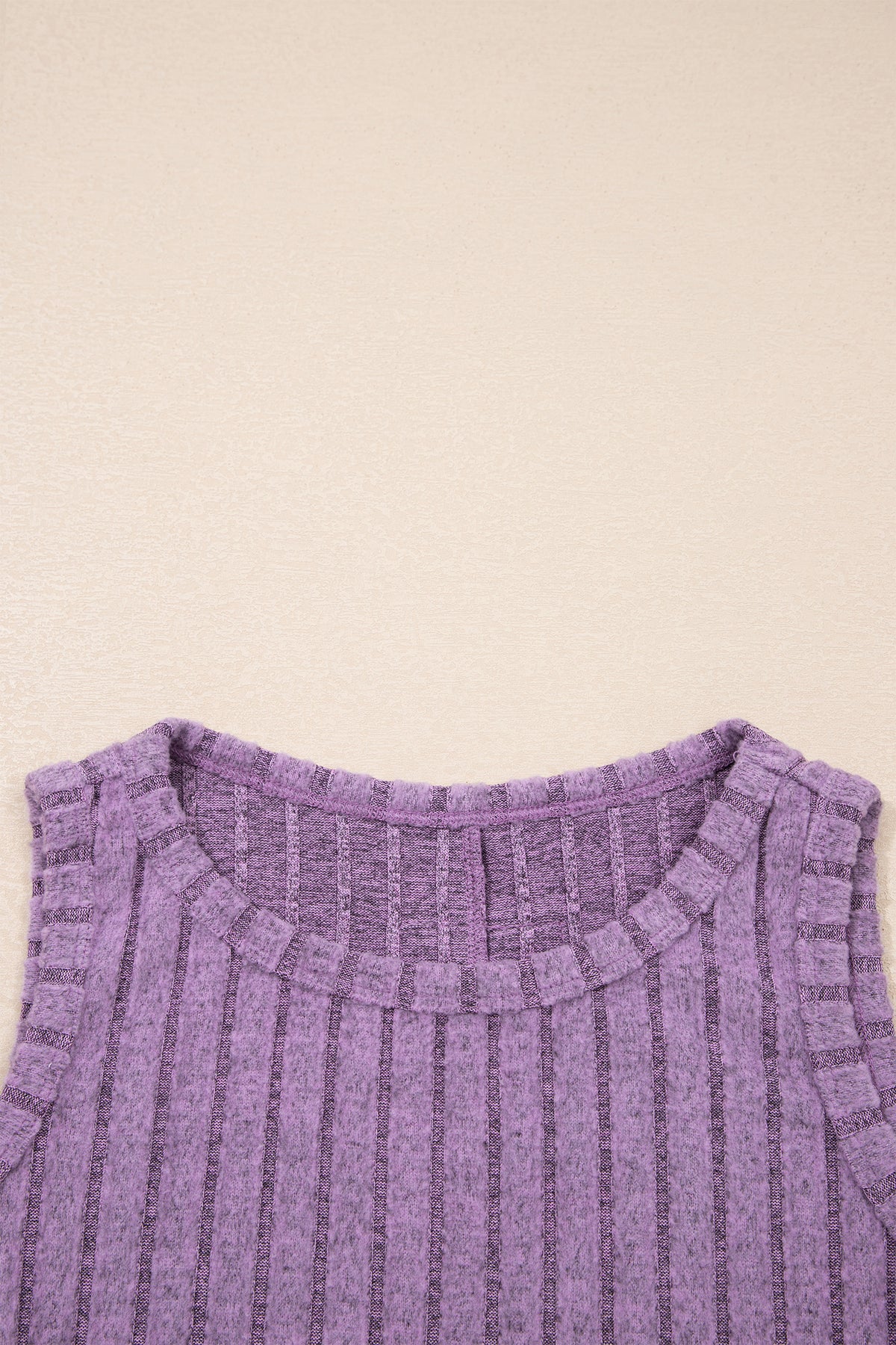 Camel Slim Ribbed Mineral Wash Tank Top