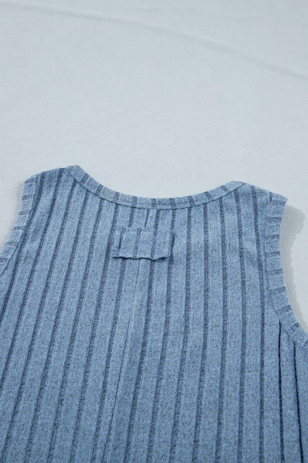 Camel Slim Ribbed Mineral Wash Tank Top