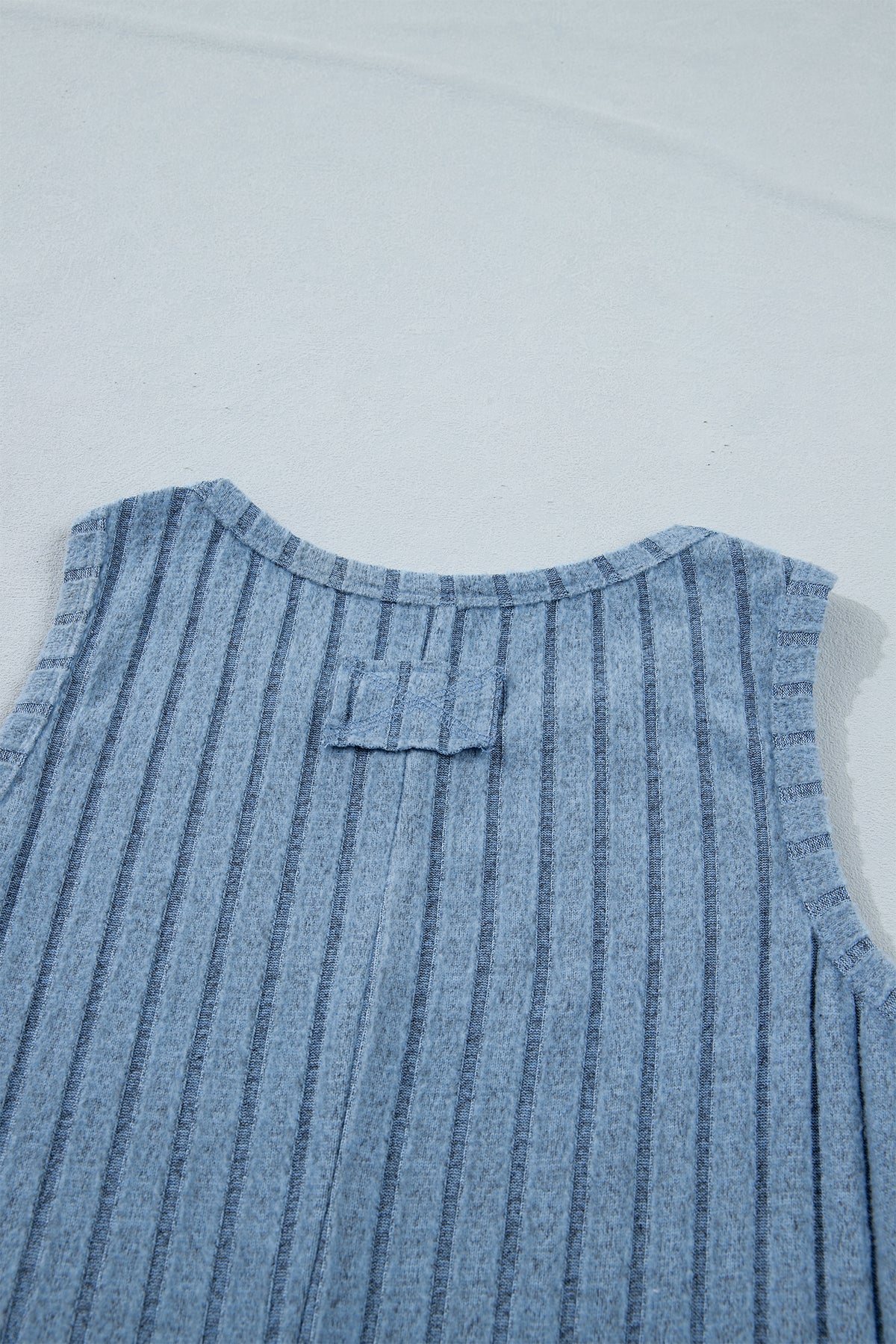 Camel Slim Ribbed Mineral Wash Tank Top