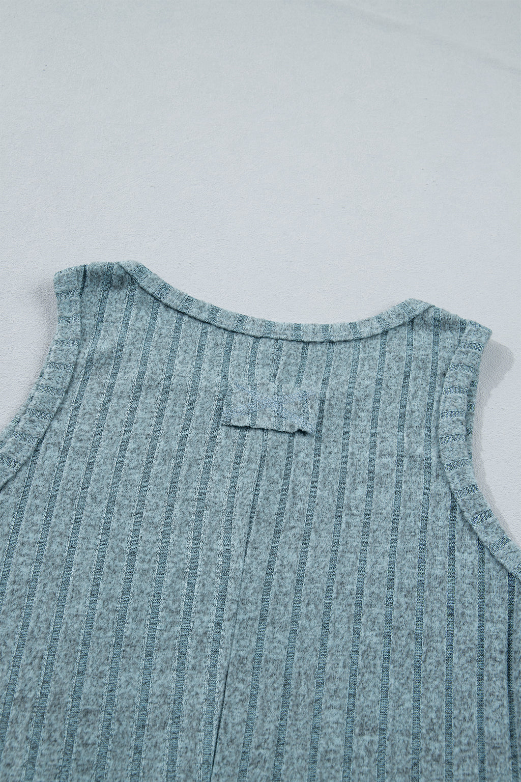 Camel Slim Ribbed Mineral Wash Tank Top