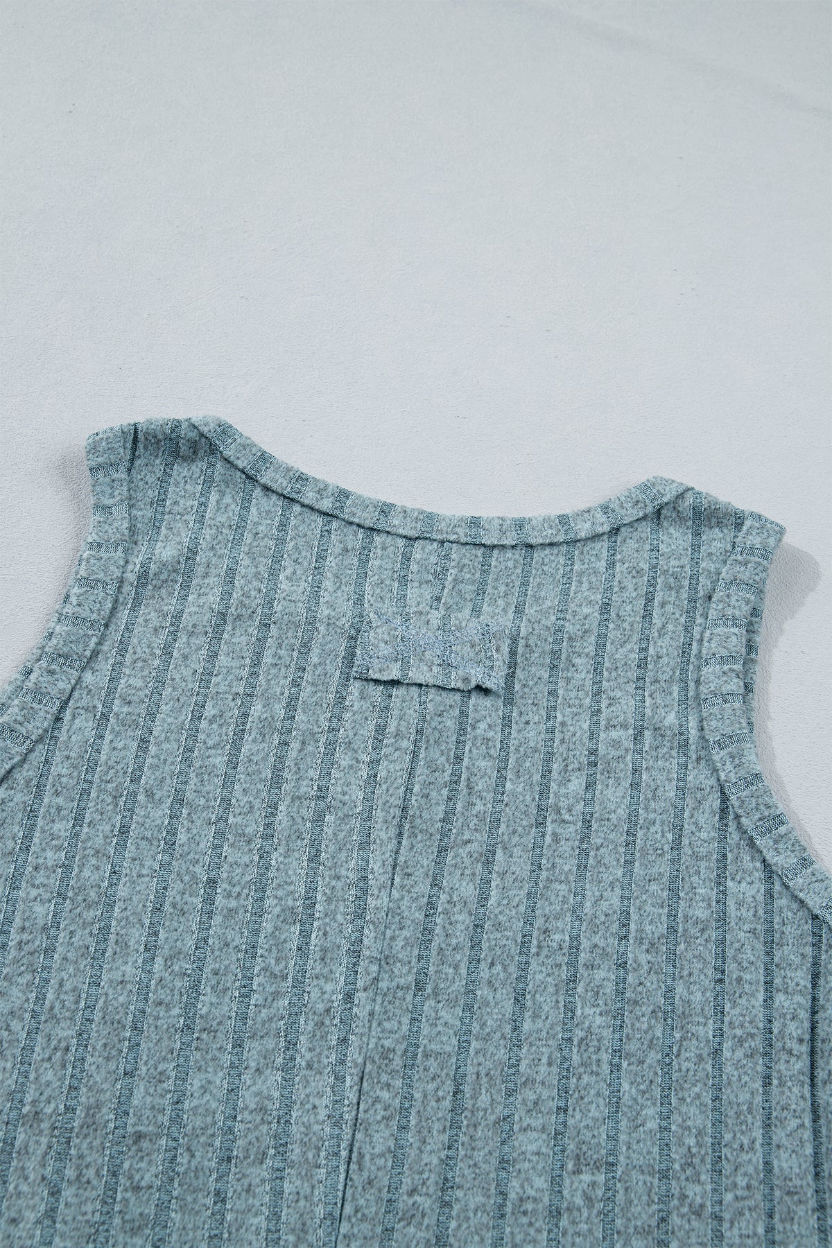 Camel Slim Ribbed Mineral Wash Tank Top